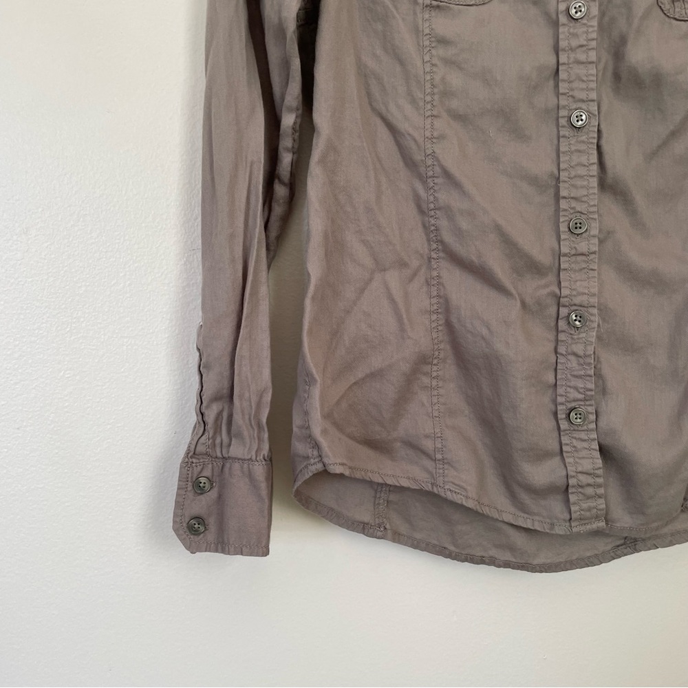 MUDD | Olive Green Button Up Shirt | Size Medium - Picture 4 of 9